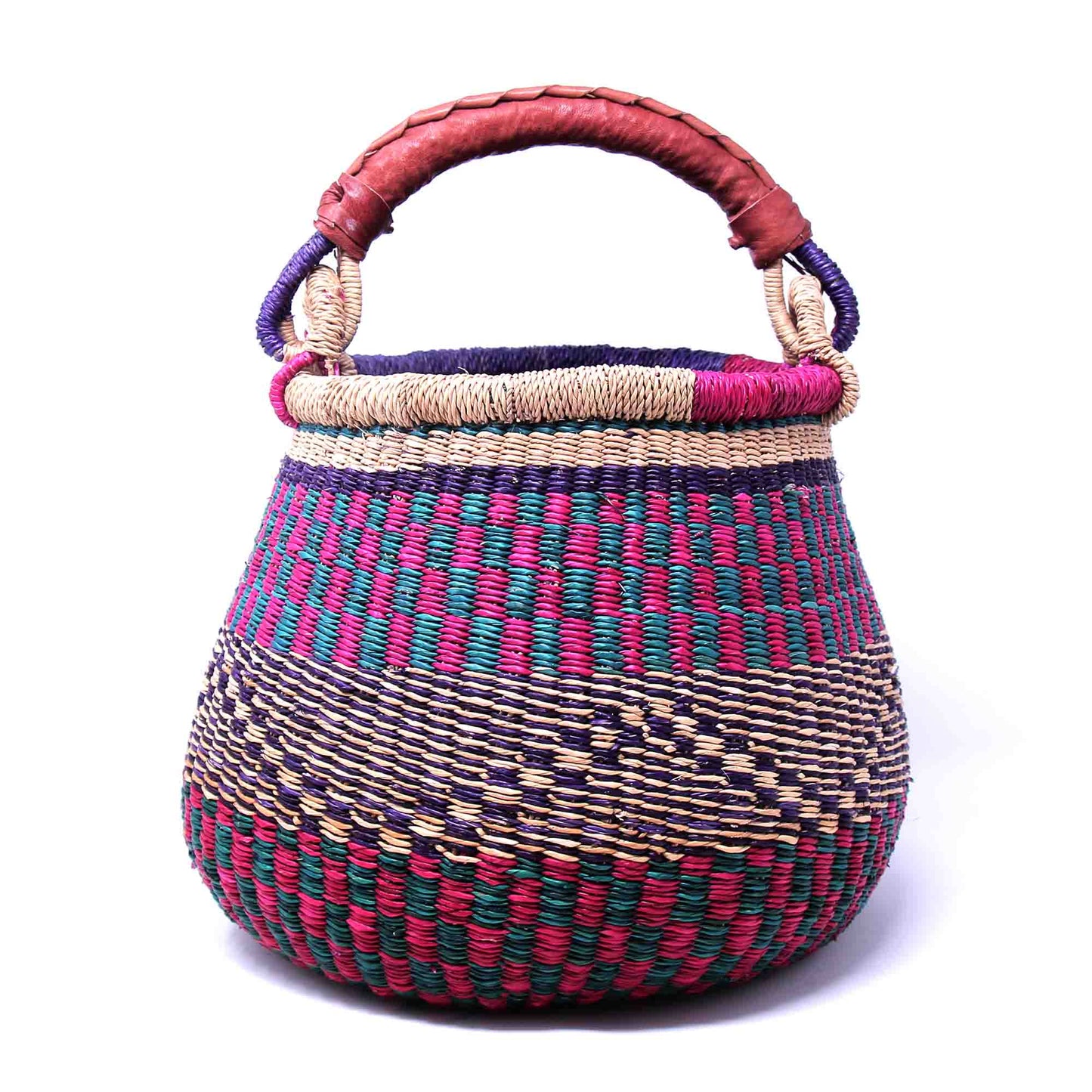 Petit panier pour pot Bolga - Couleurs mélangées
