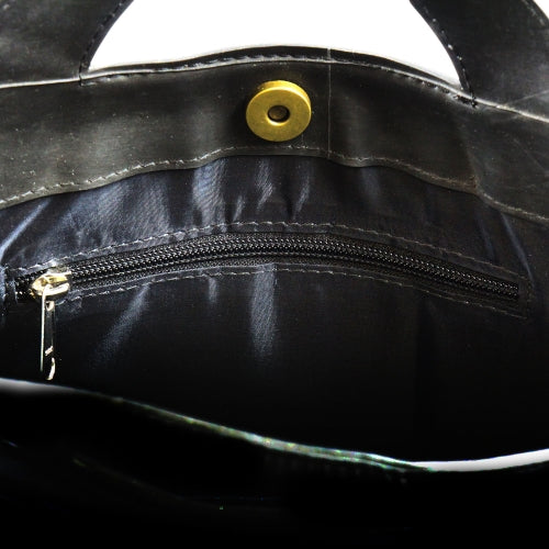 Sac à bandoulière rond en caoutchouc recyclé