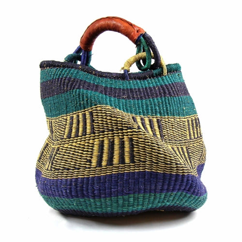Panier de marché Bolga Pot Design, couleurs mélangées