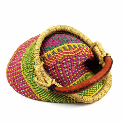 Panier de marché Bolga Pot Design, couleurs mélangées