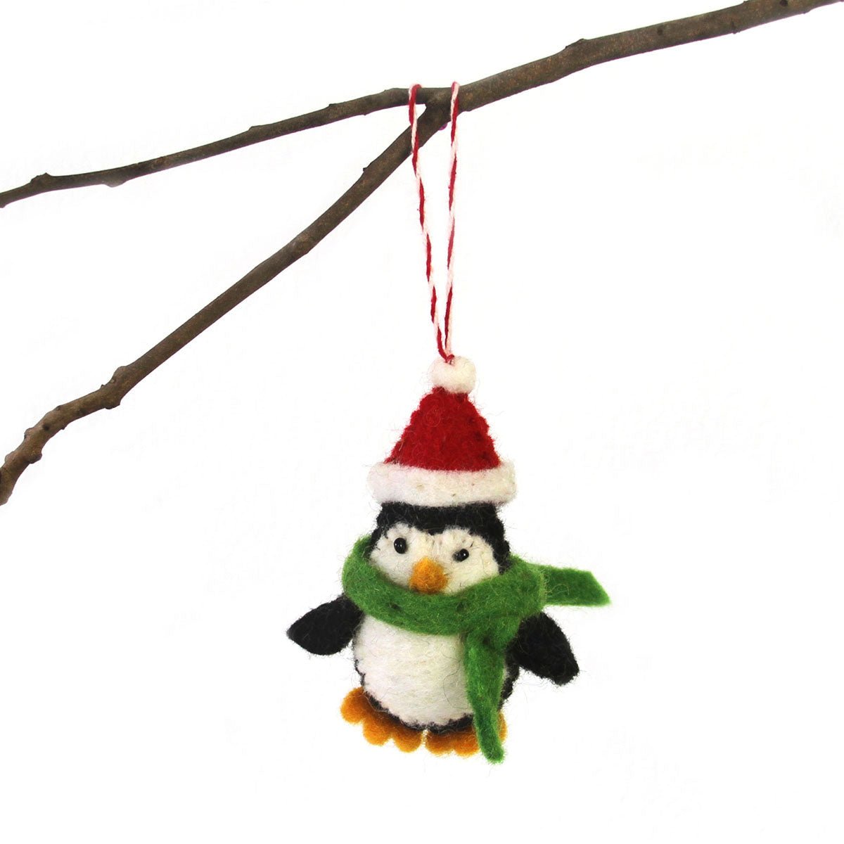 Ornement de Noël feutré à la main : Pingouin - Global Groove (H)