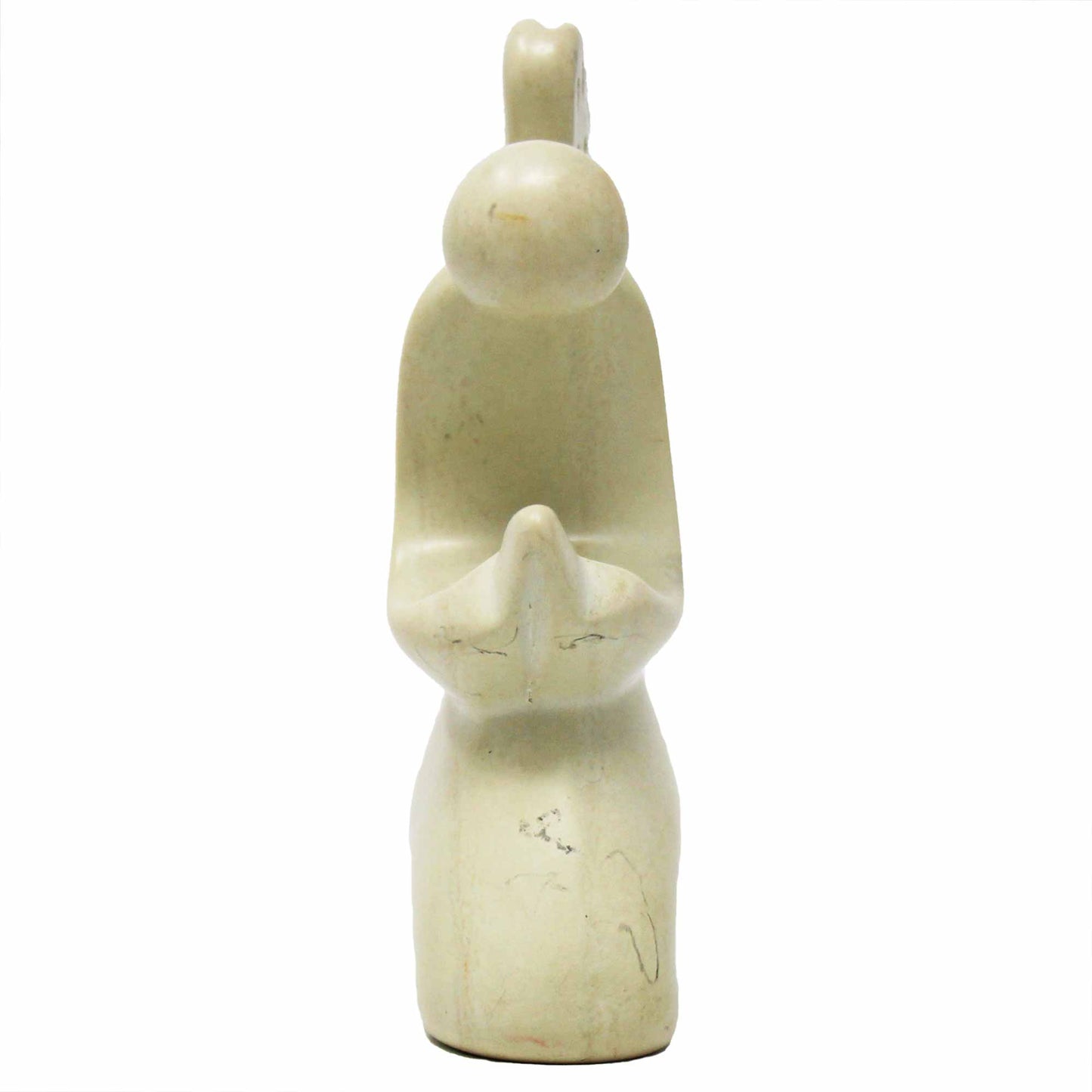 Sculpture en pierre de savon d'ange priant - Pierre naturelle