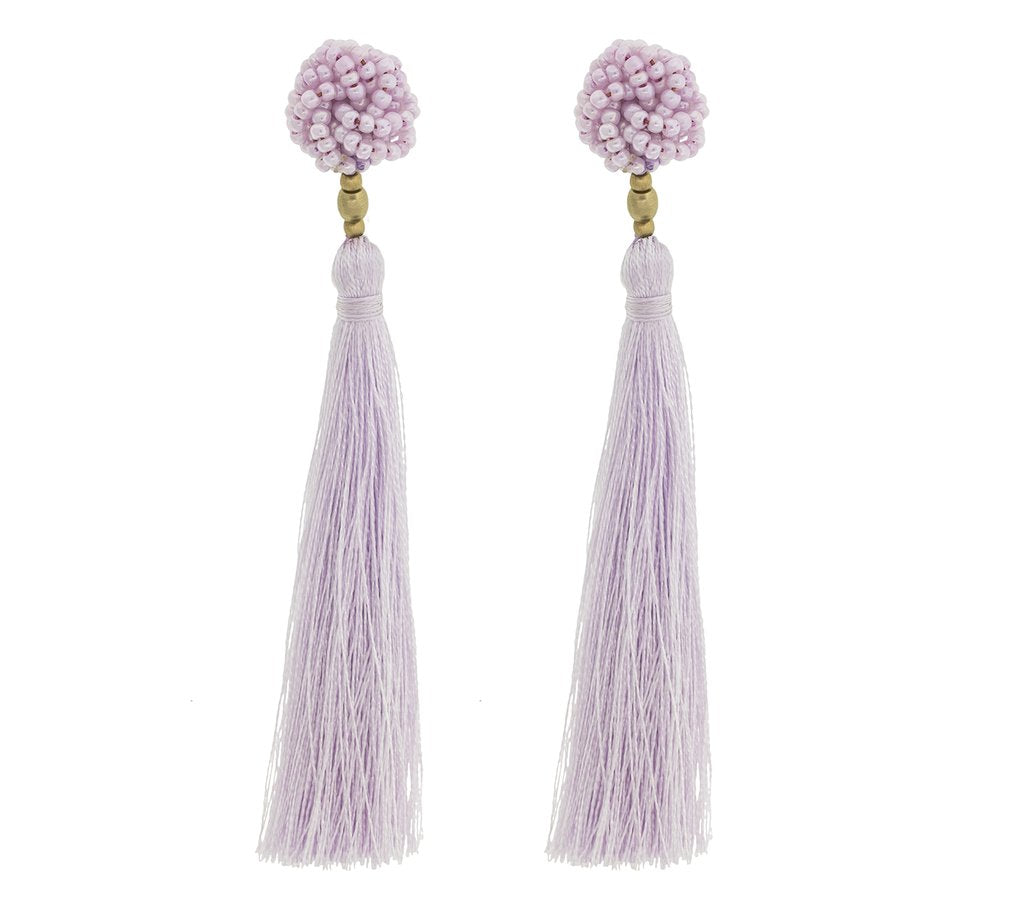 Boucle d'oreille à pompon Rosette, coquillage - Aide par le commerce