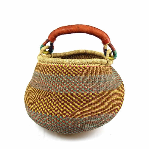 Panier de marché Bolga Pot Design, couleurs mélangées