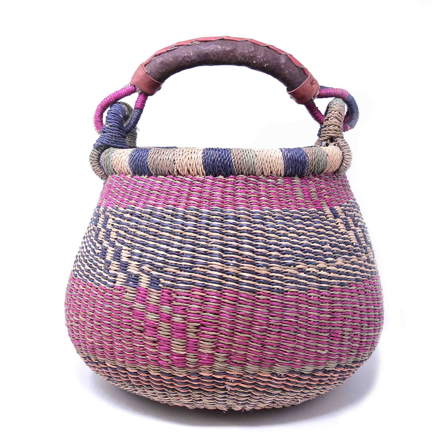 Petit panier pour pot Bolga - Couleurs mélangées