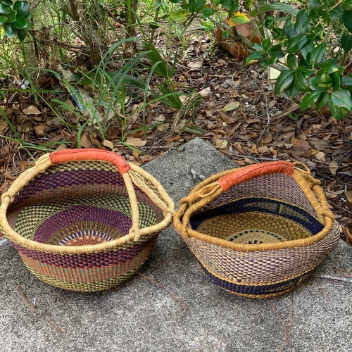 Panier de marché Bolga, grand - Couleurs mélangées
