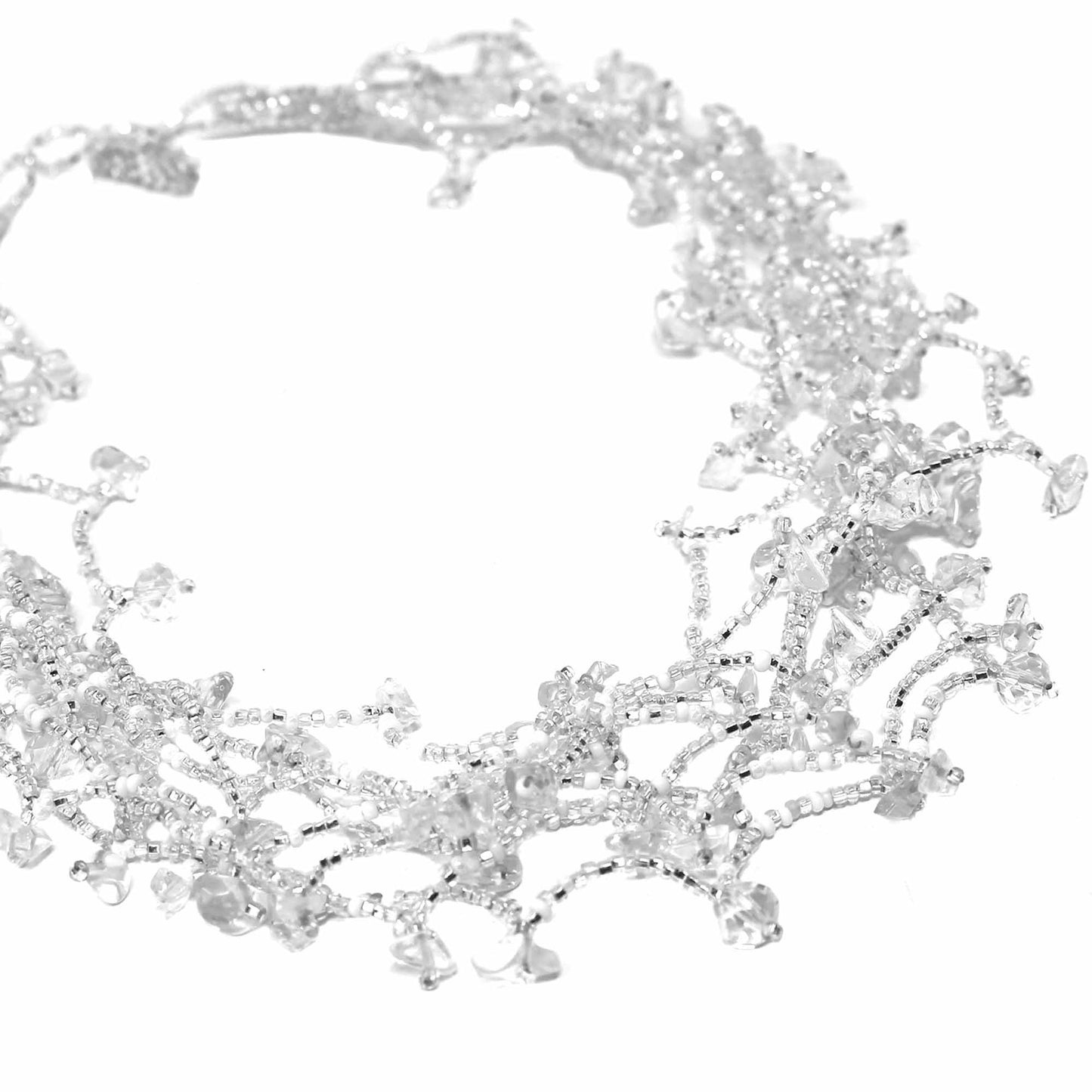 Collier Grosses Pierres - Argent
