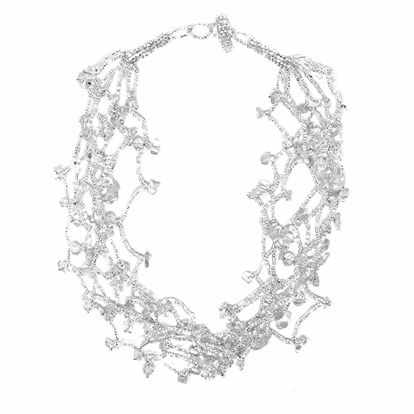 Collier Grosses Pierres - Argent
