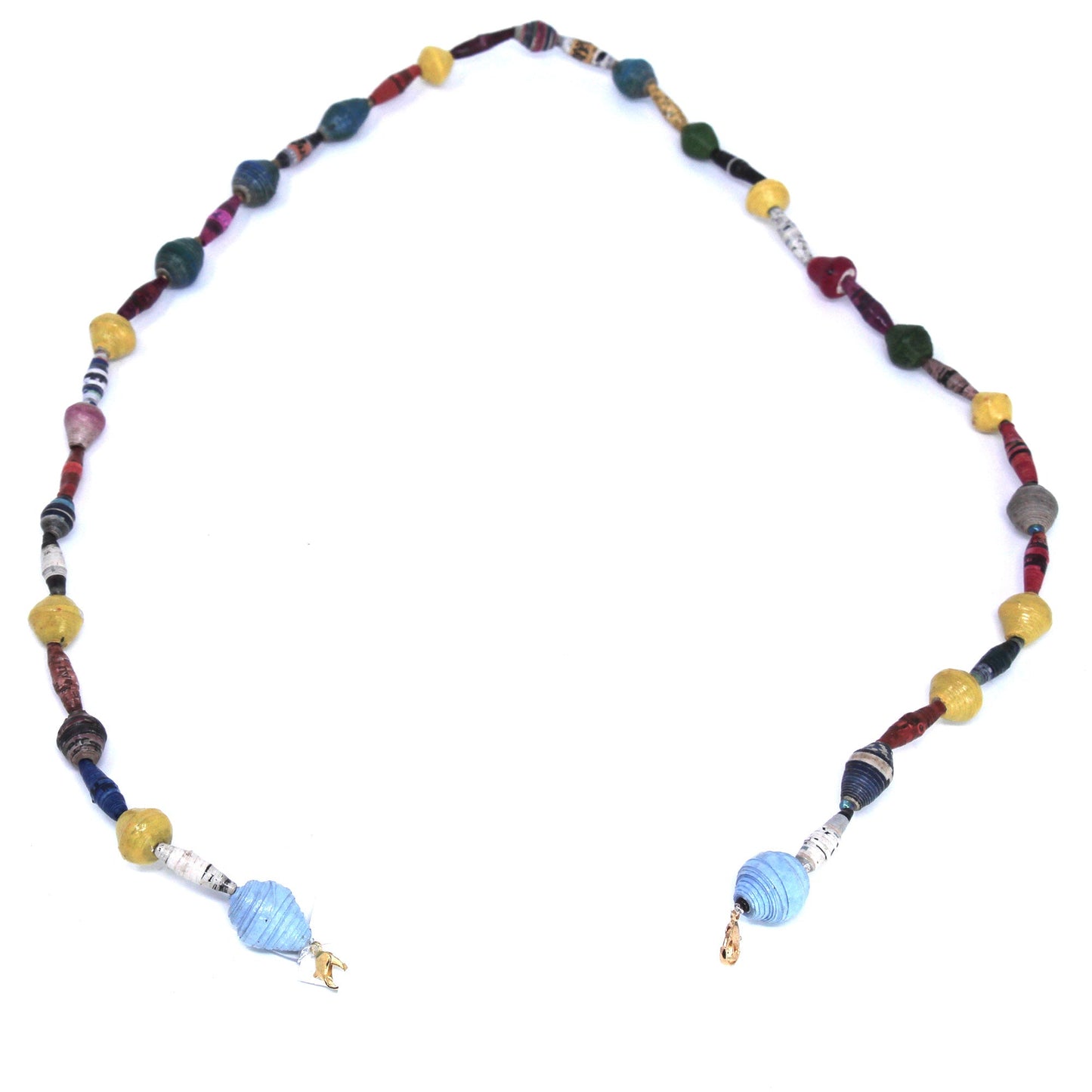 Chaîne de perles en papier pour masque facial/lunettes, formes mixtes colorées