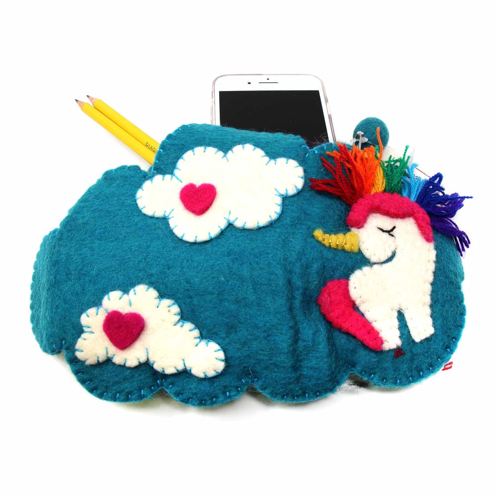 Filt Unicorn Skuldertaske - Global Groove