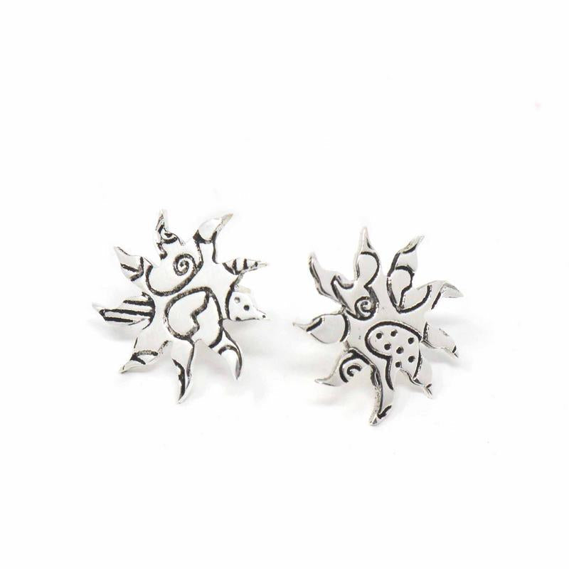 Boucles d'oreilles clous, éclat de soleil