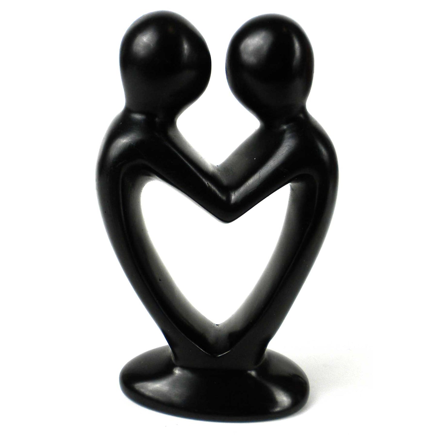Fedtsten Lovers Heart Sort - 4 tommer