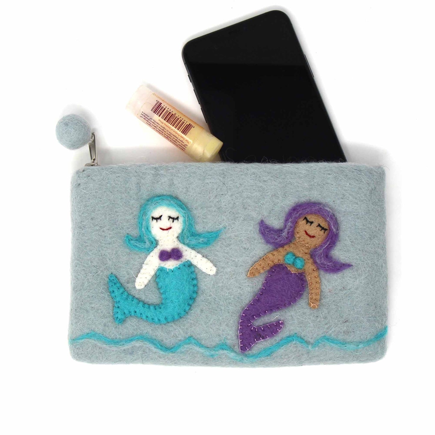 Feutre fabriqué à la main : pochette sirène