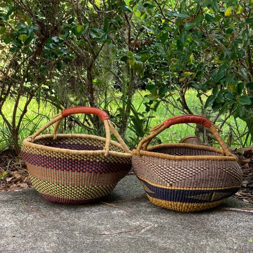 Panier de marché Bolga, grand - Couleurs mélangées