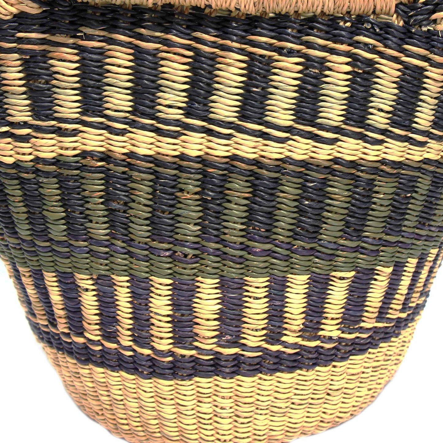 Bolga Tote, Neutrals med læderhåndtag - 14-tommer