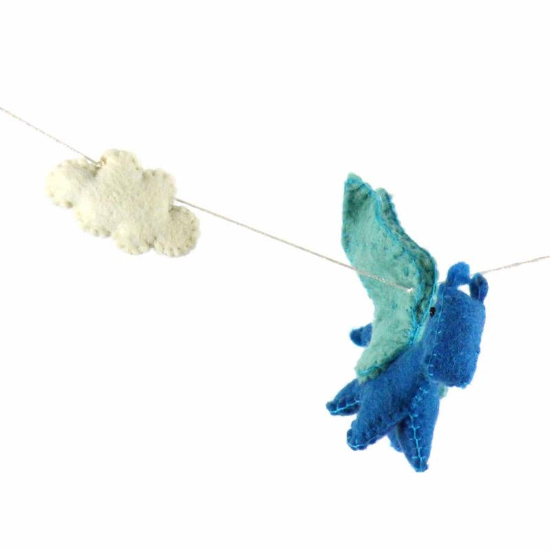 Guirlande de dragon en feutre - Couleurs primaires - Global Groove