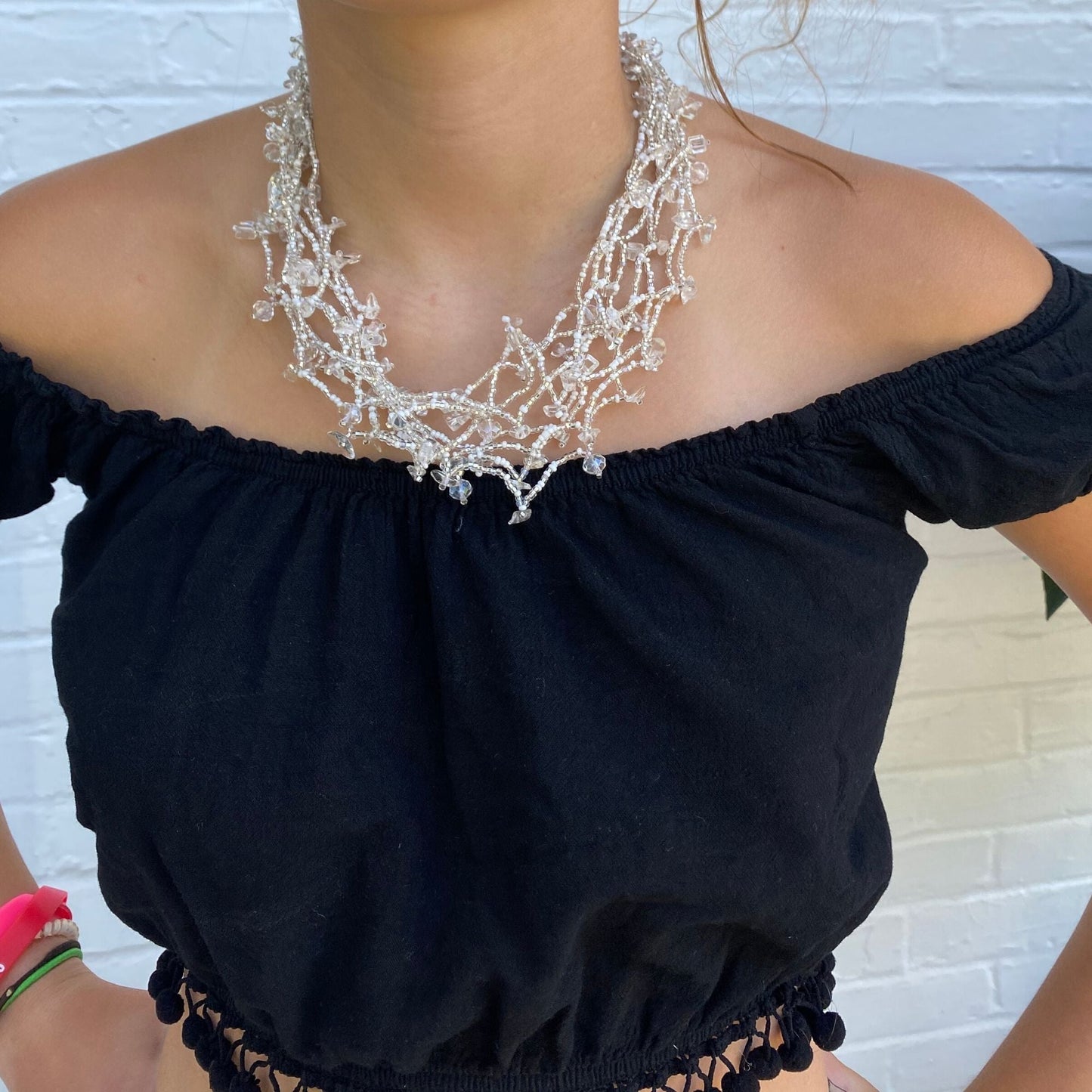 Collier Grosses Pierres - Argent