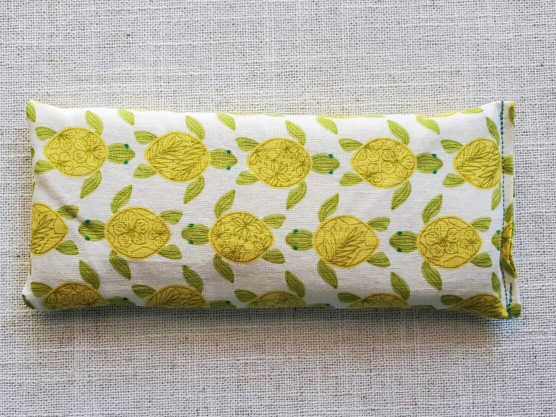 Therapeutic Hot Cool Pack | Sea Turtle print| Self Care | Pain Relief | Hand Made | Cotton | Organic Millet