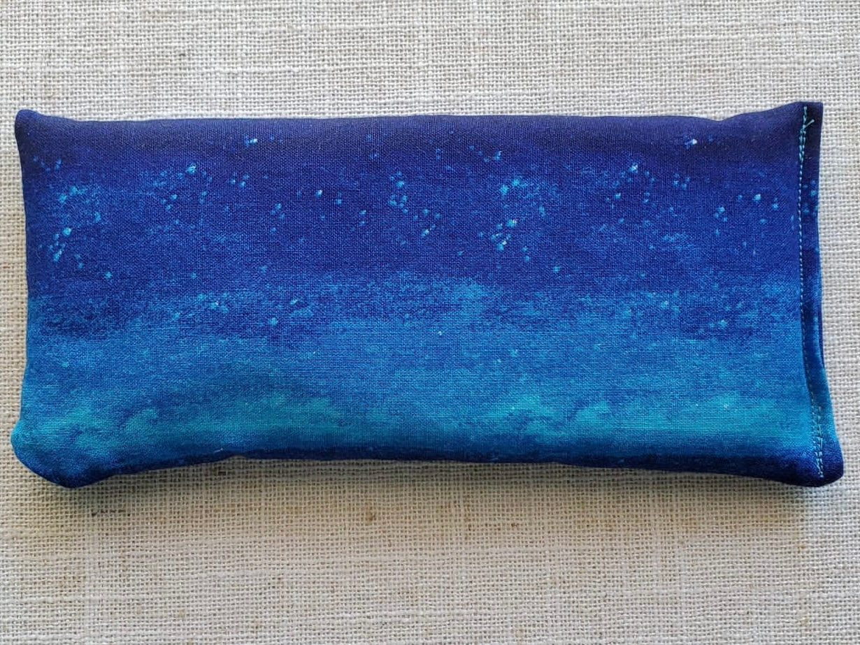 Therapeutic Hot Cold Pad | Microwaveable Hot Pack | Sinus Pillow | Headache relief Pillow | Self Care | Spa Day | Handmade | Celestial Ocean