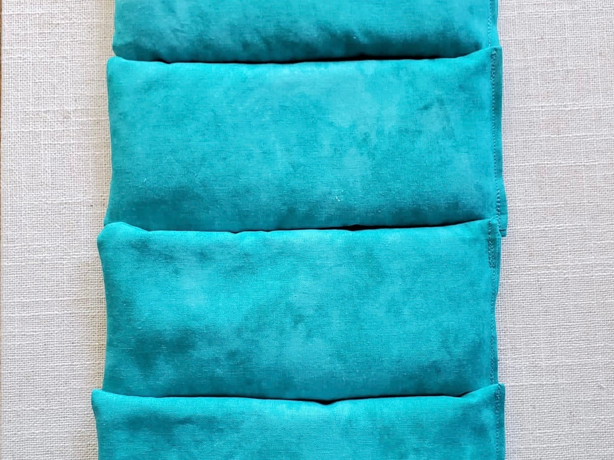 Hot Cold Pad | Microwaveable Hot Pack | Relaxation Pillow | Self Care | Spa | Handmade | Ocean Turquoise