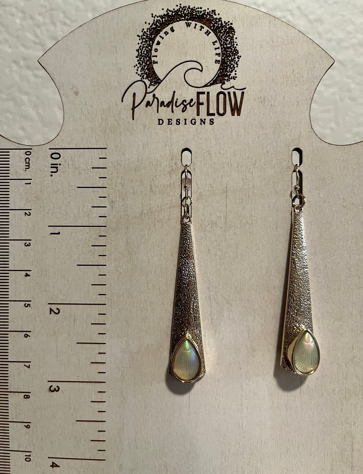 Golden Shell Earring: Bridesmaid gift | Beach vacation | BOHO earring| Dangle earring | Gold | Handmade earring | Festival | Date night