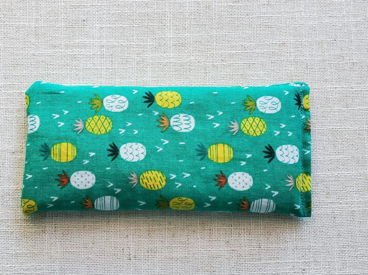 Therapeutic Hot Cold Pad | Pain Relief | Pineapple Print | Relaxation | Self Care| Millet Hot Cool pack | Bridesmaid gift | Teacher Gift |