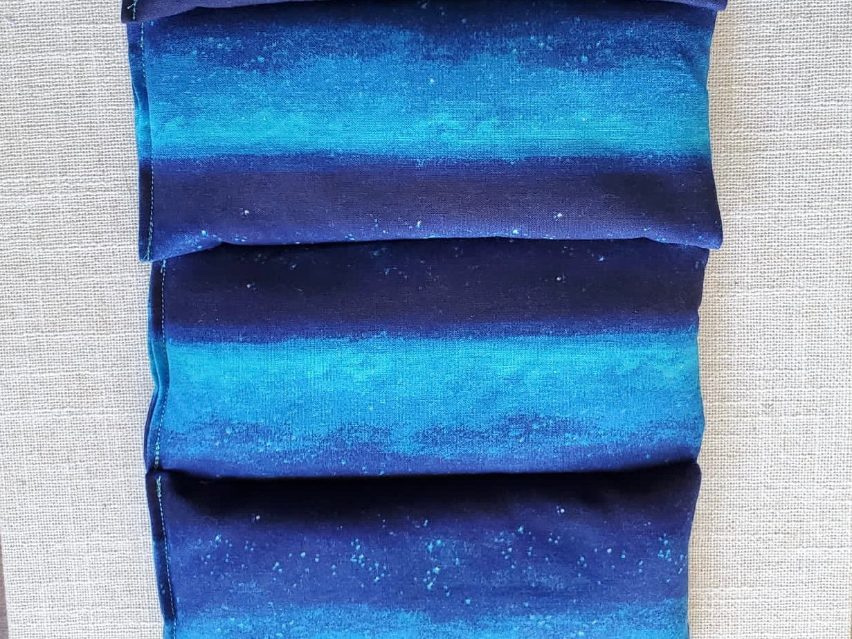 Therapeutic Hot Cold Pad | Microwaveable Hot Pack | Sinus Pillow | Headache relief Pillow | Self Care | Spa Day | Handmade | Celestial Ocean