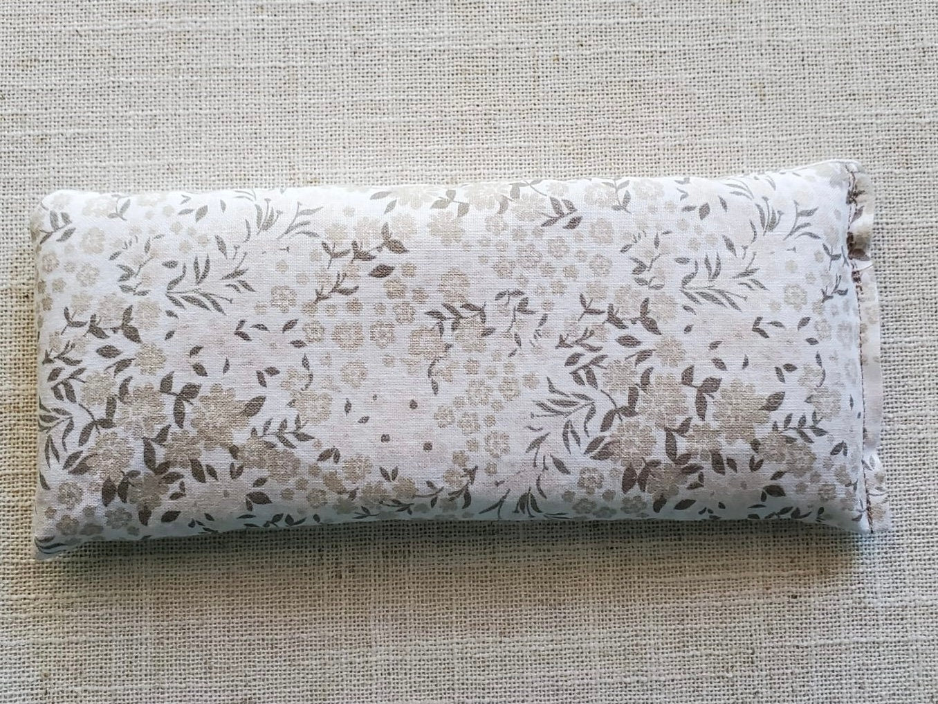 Therapeutic Hot Cold Pad | Microwaveable Hot Pack | Sinus Pillow | Headache relief Pillow | Self Care | Spa | Handmade | cream flowers