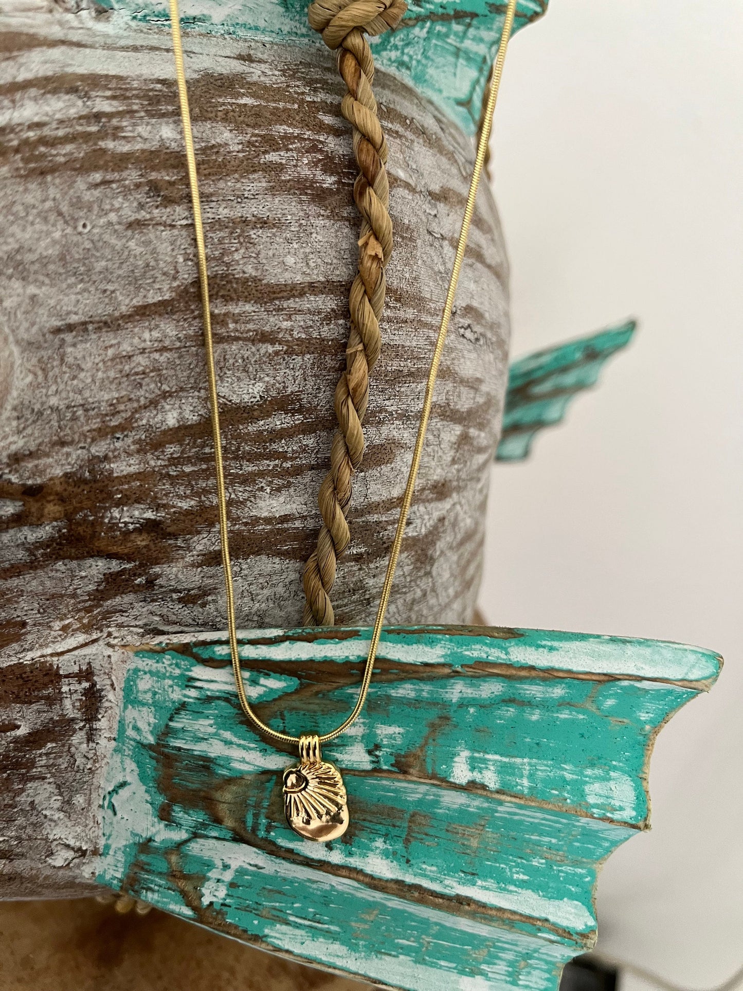 Sun Ray Necklace Golden 14 K Gold Filled | Sun Pendant | Beach Vibes | 1mm gold snake chain | 18 inches | lobster clasp | Layering Necklace