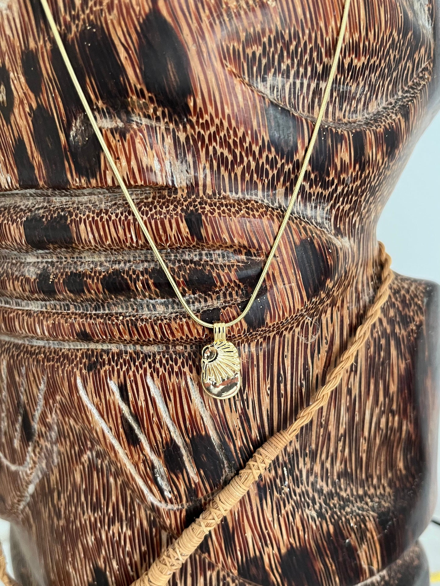 Sun Ray Necklace Golden 14 K Gold Filled | Sun Pendant | Beach Vibes | 1mm gold snake chain | 18 inches | lobster clasp | Layering Necklace