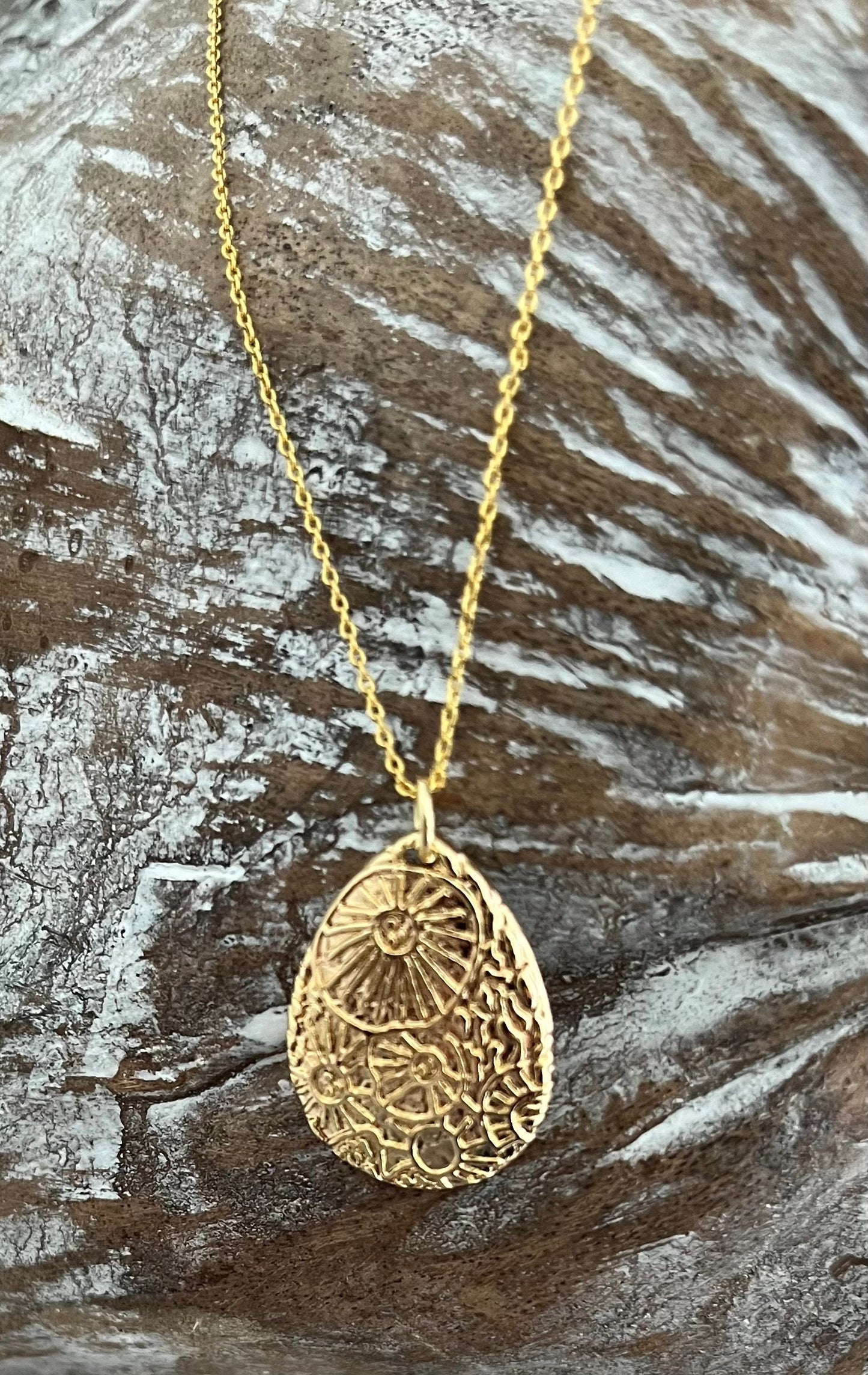 Sea Urchin Necklace Golden 14 K Gold Filled Necklace | Beach Vibes | adjustable cable chain round clasp | Layering Necklace