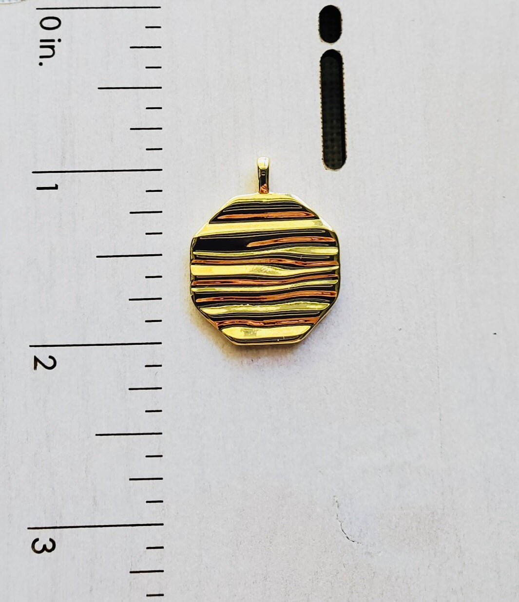 Gold Textured Hexagon Pendant Necklace 24K Gold Filled | adjustable cable gold filled cable chain | Layering Necklace