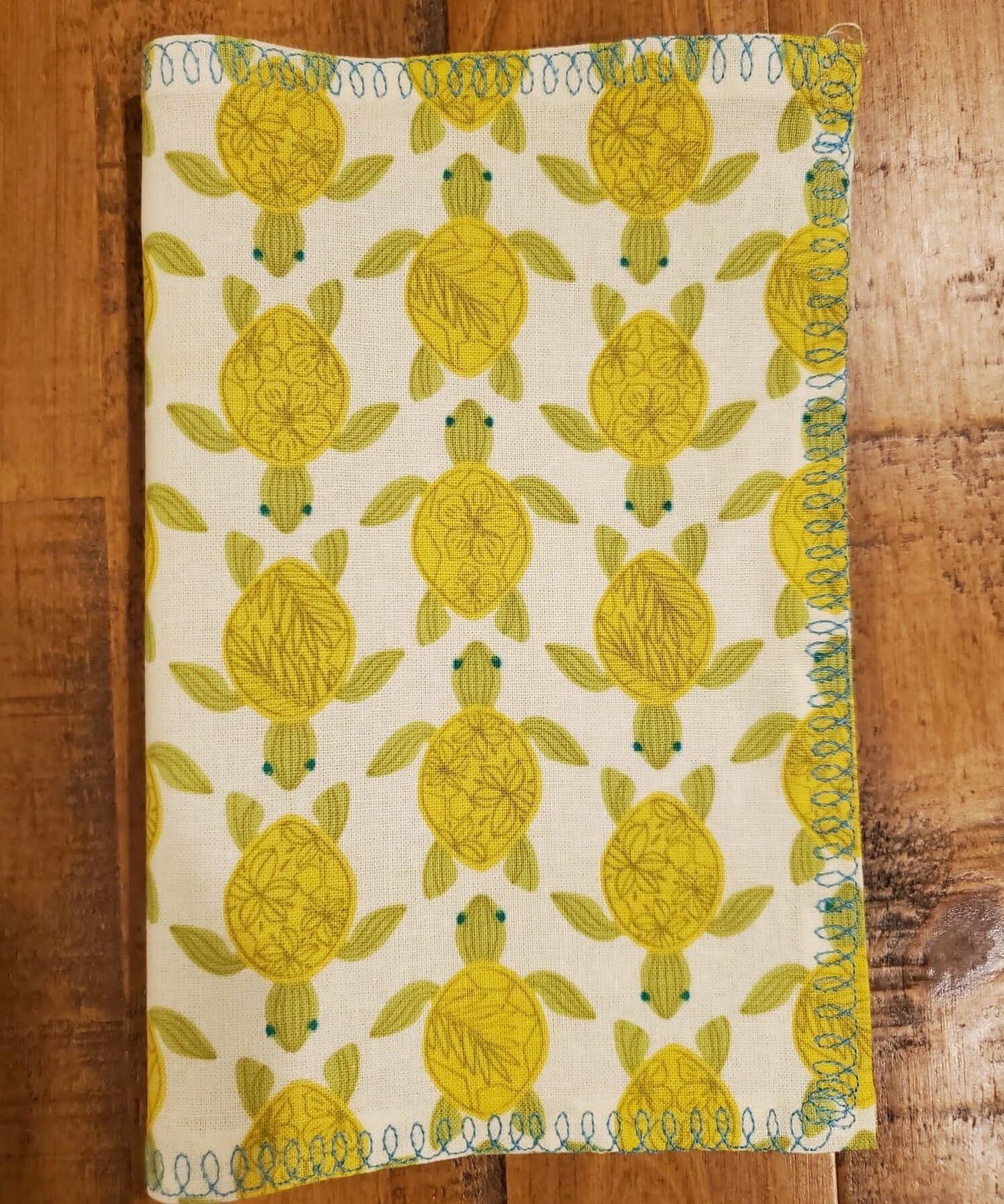 Cotton Napkins | Sea Turtle Print Travel Napkins | Set of 4 Reusable Napkins| Waste Free Cotton Napkins | Travel | Picnic | Camping |