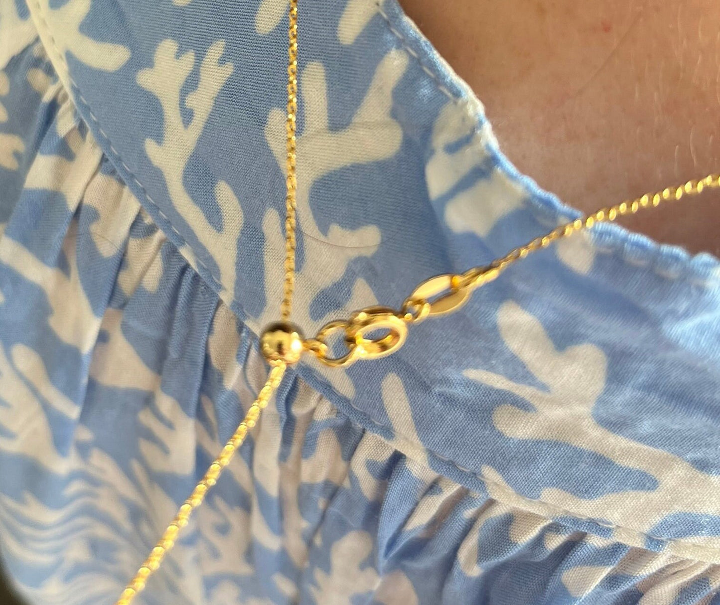 Gold Monstera leaf Necklace 14 K Gold Filled | tropical | Beach Vibes | adjustable cable gold filled cable chain | Layering Necklace