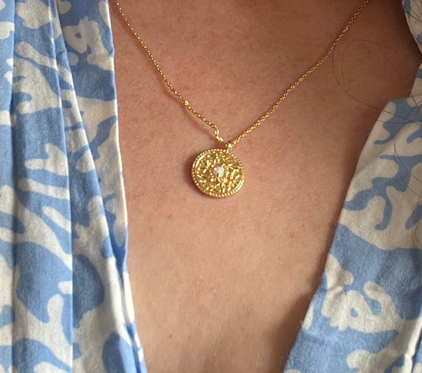 Lotus Necklace 18K Gold Filled | Zen | adjustable gold filled cable chain | Layering Necklace | Yoga| Strength | Purity | Rebirth