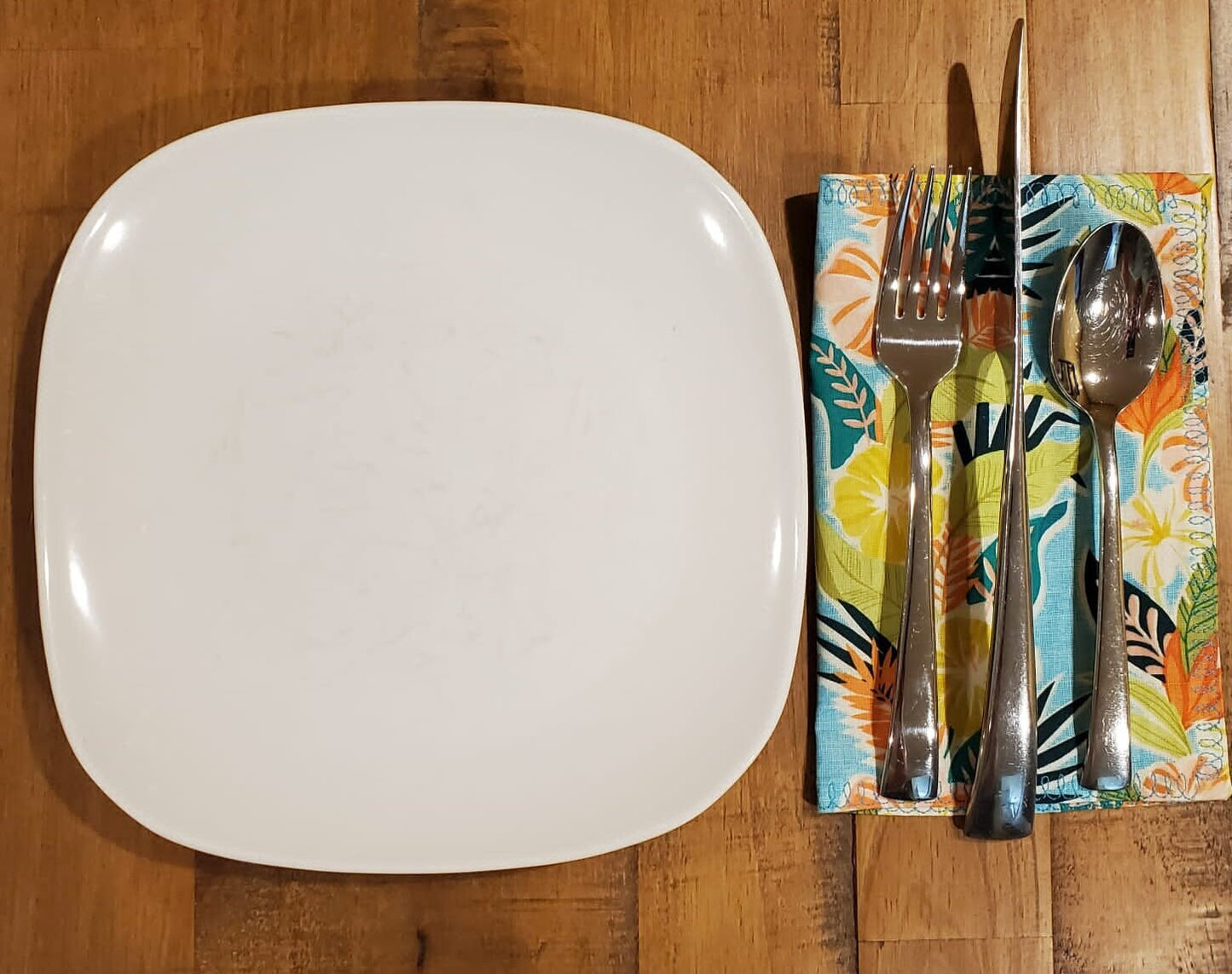 Cotton Napkins | Tropical Print Travel Napkins | Set of 4 Reusable Napkins | Waste Free Cotton Napkins | Beach Wedding| Teacher Gift |