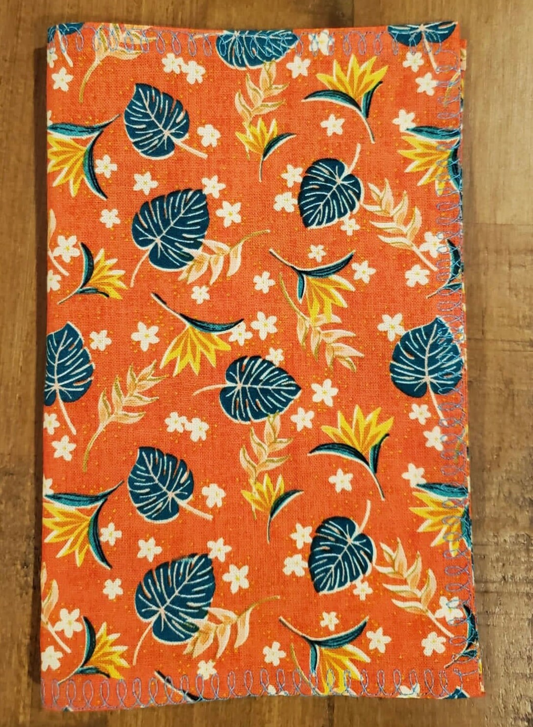 Cotton Napkins | Tropical Print Travel Napkins | Set of 4 Reusable Napkins| Waste Free Cotton Napkins | Beach Wedding | Vacation | Camping