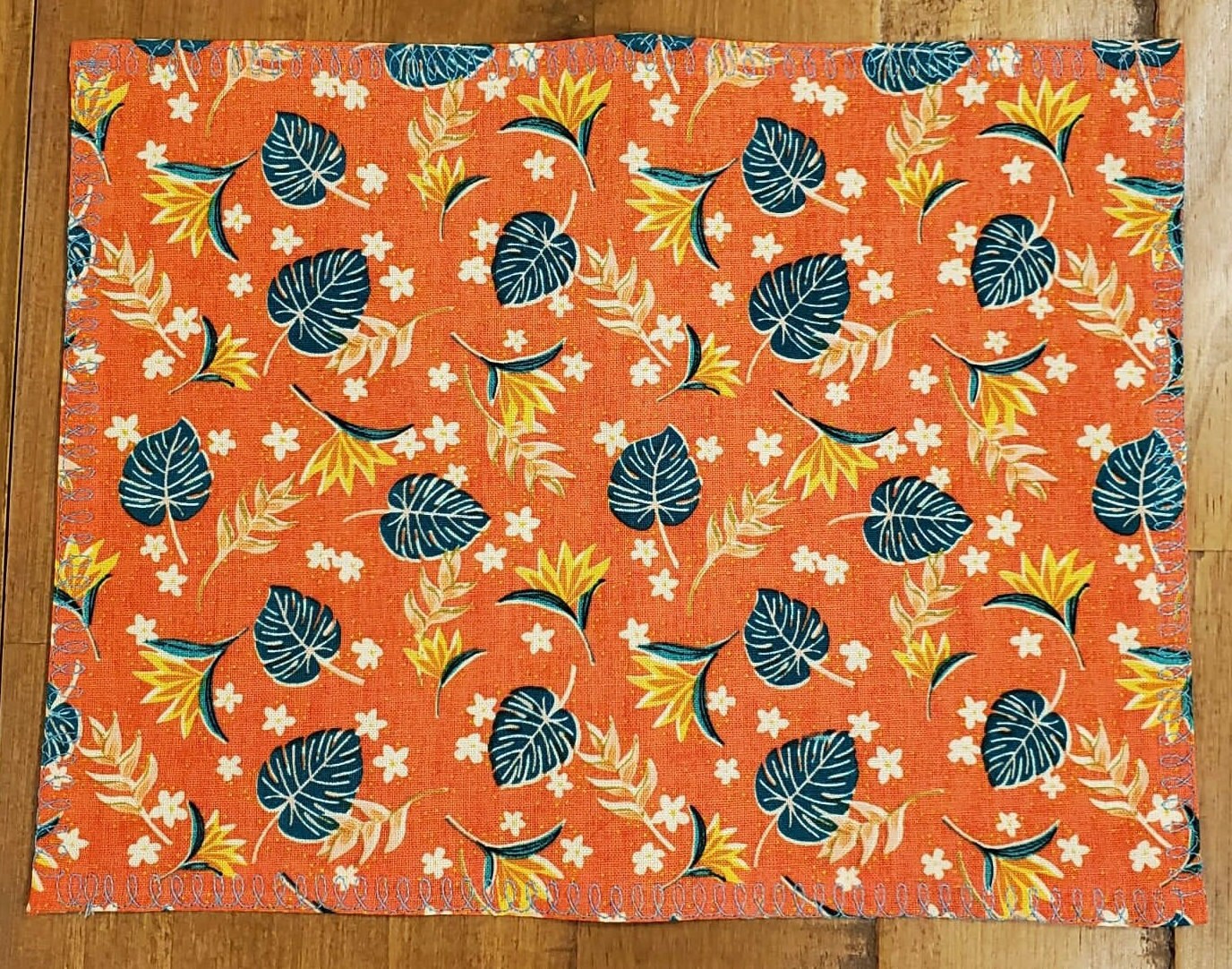 Cotton Napkins | Tropical Print Travel Napkins | Set of 4 Reusable Napkins| Waste Free Cotton Napkins | Beach Wedding | Vacation | Camping
