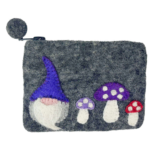 Gnome Felt Coin Purse