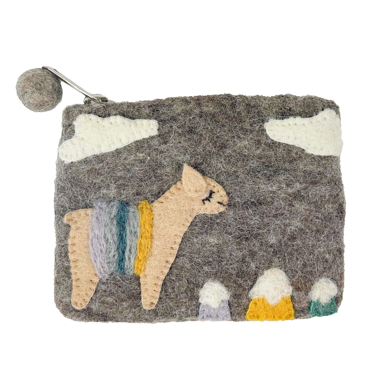 Llama Felt Coin Purse