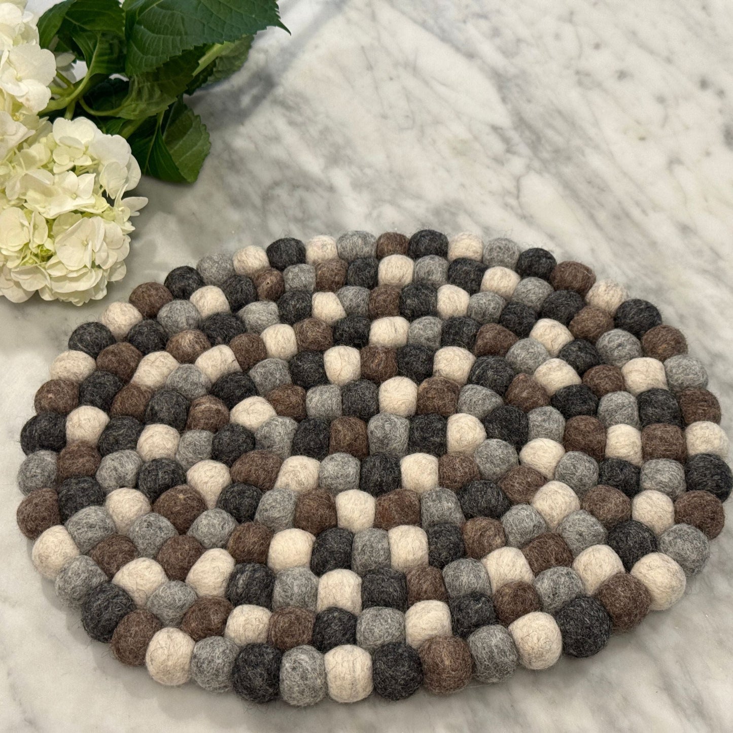 Felt Casserole Trivet, Pebble