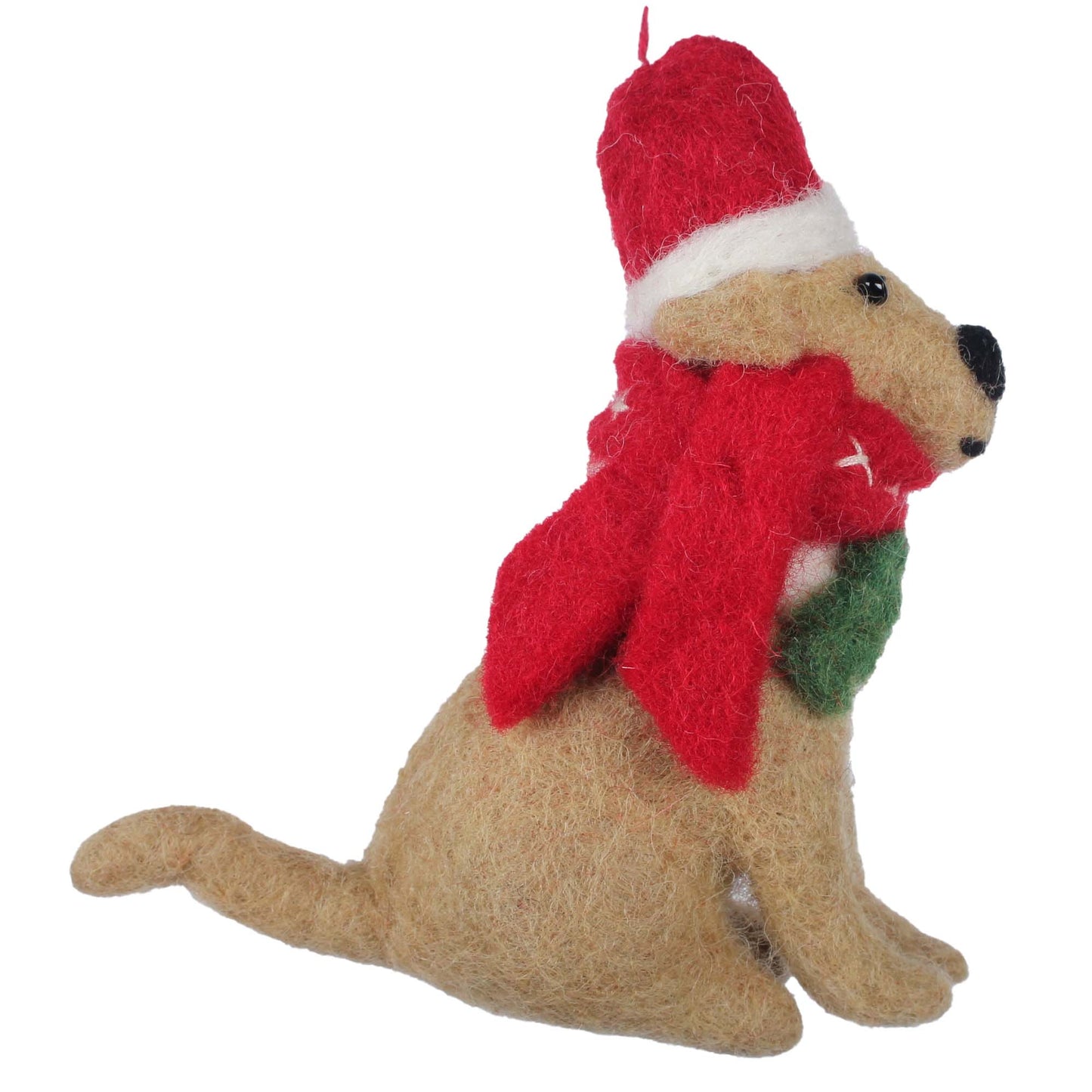 Big Dog Golden Lab Felt Christmas Ornament