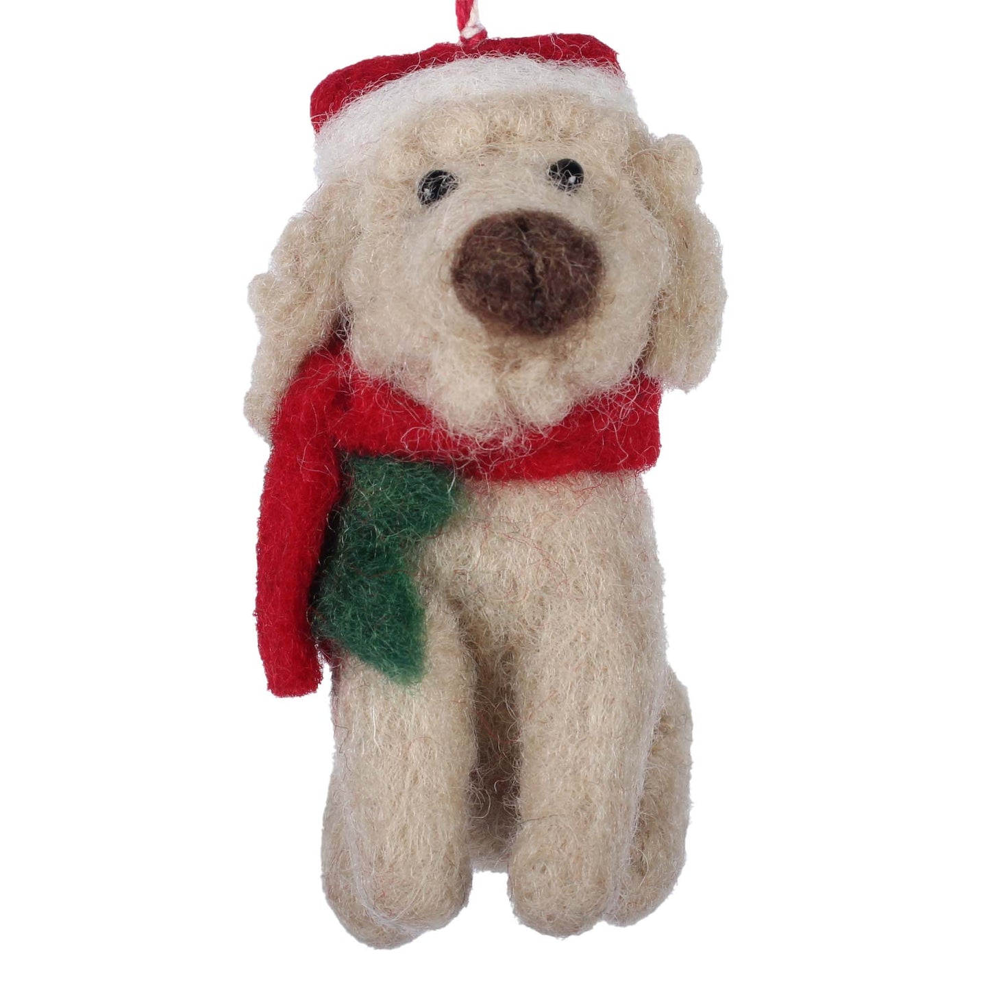 Big Dog Labradoodle Felt Christmas Ornament
