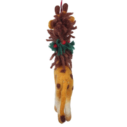 Giraffe Felt Christmas Ornament