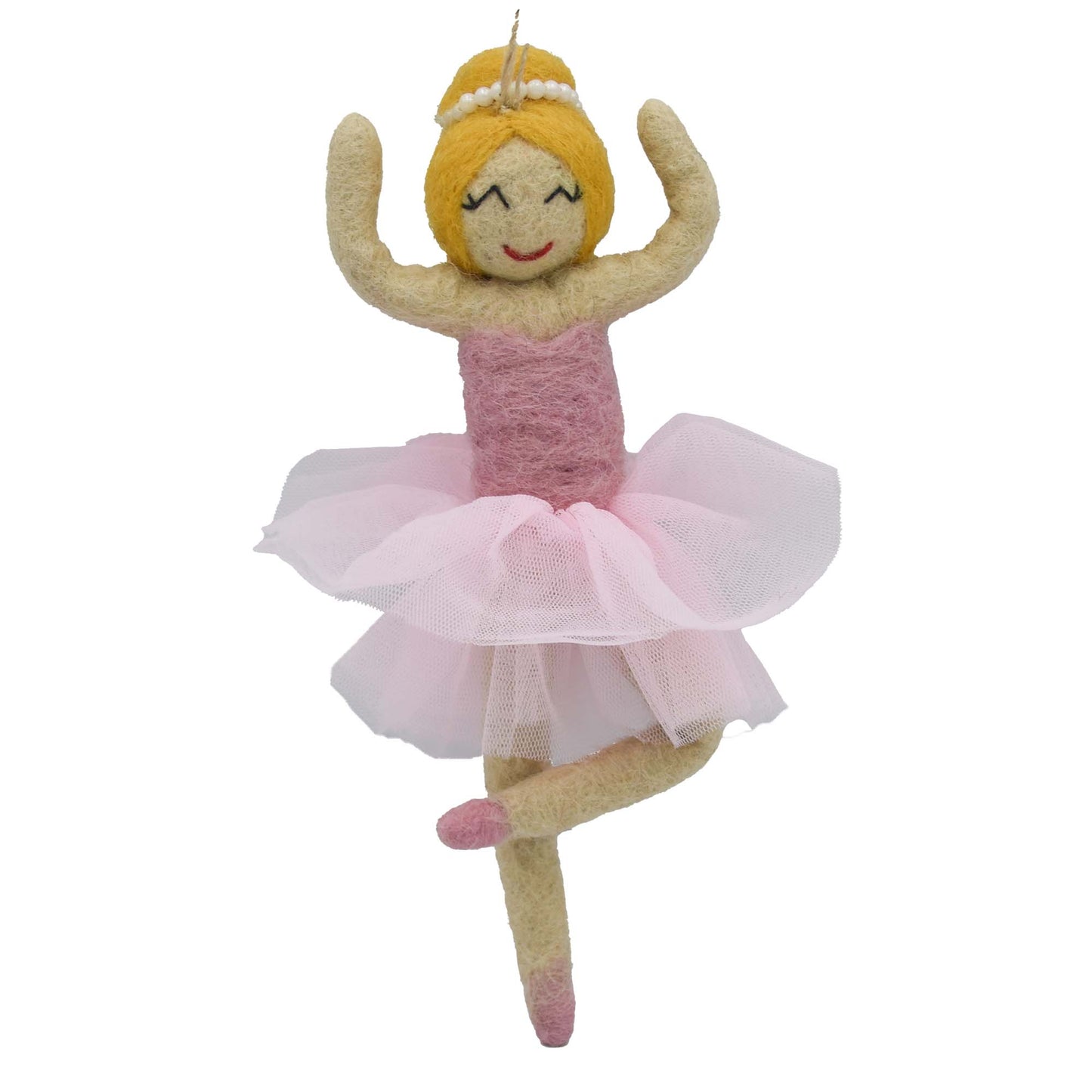 Ballerina Felt Ornament, Blonde