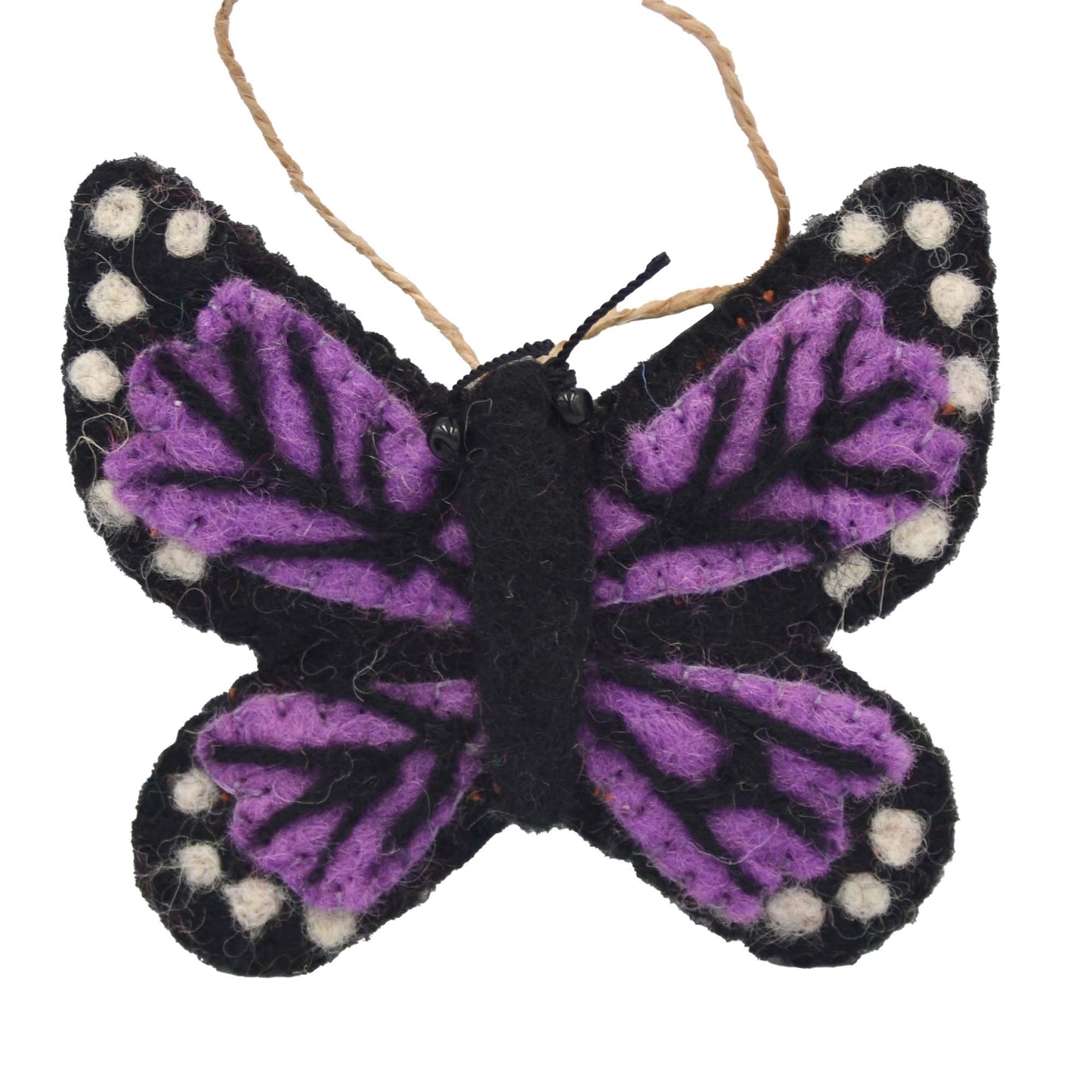 Butterfly Felt Ornament, Purple