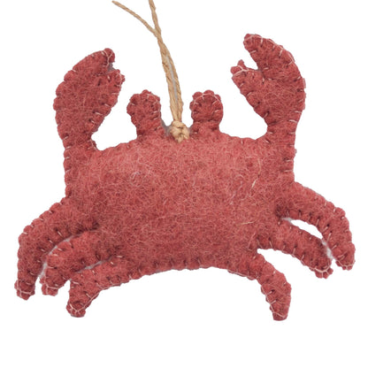 Crab Ornament Felt Ornament