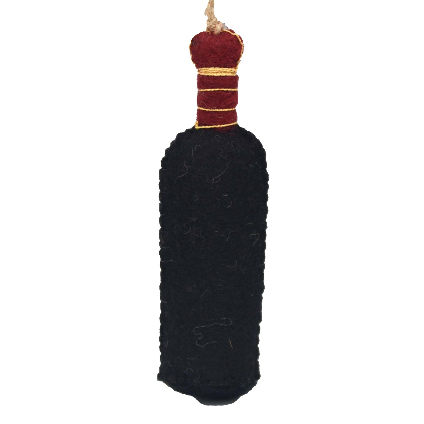 Wine Bottle Felt Ornament