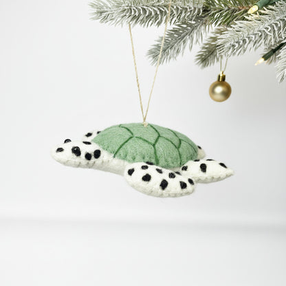 Spotty Tortoise Felt Ornament