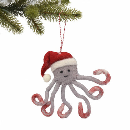 Octopus Felt Ornament